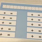 10 Snap Cubes Mats -  Laminated Dry Erase Mats