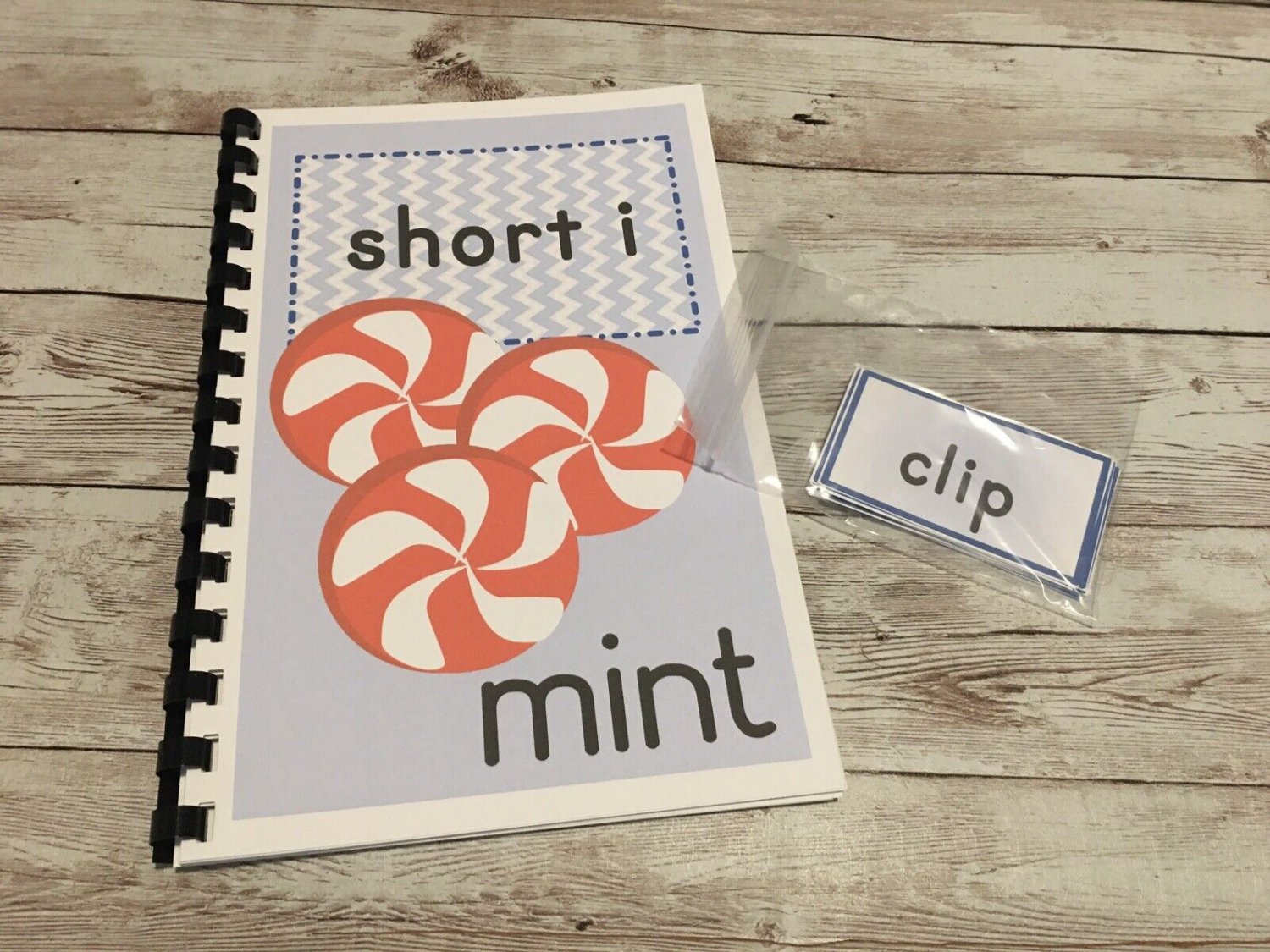 Interactive Learning Books for Children - Short &acirc;��i&acirc;�� book - w/ 12 Laminated Cards