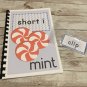 Interactive Learning Books for Children - Short âiâ book - w/ 12 Laminated Cards