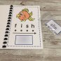 Interactive Learning Books for Children - Short âiâ book - w/ 12 Laminated Cards