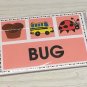 Preschool Activity Kit - CVC Word - Ending Sound Match