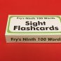 Fry's Ninth Hundred Words - Reading - Fry Sight Word Flash Cards - 100 cards