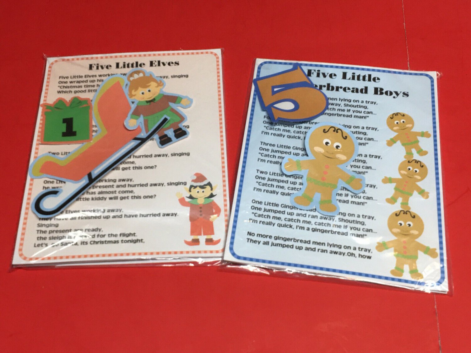 2 Sets FLANNEL BOARD SET - LAMINATED - FLANNEL FELT STORY and PIECES #2