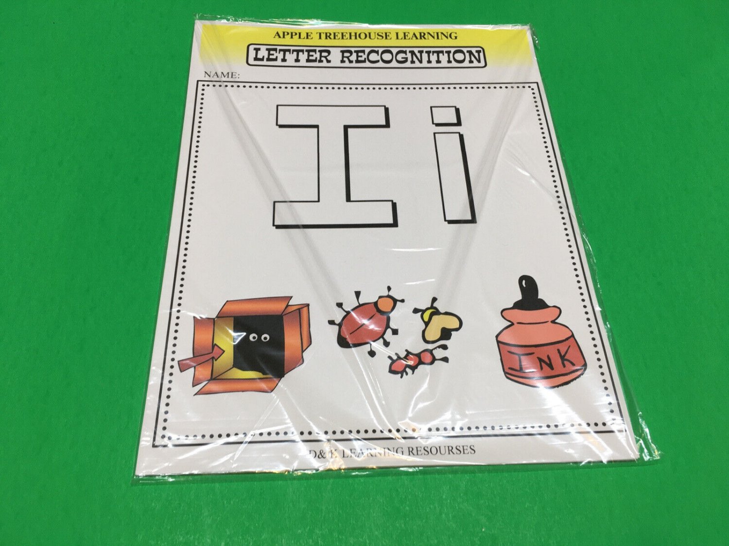 Letter  Ii - Apple Treehouse Worksheets - Preschool Teaching supplies  20pgs