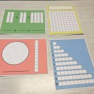 Write-On/Wipe-Off Unifix Cube Mats  20PCS CLASSROOM SET