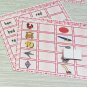The Pink Series - Vowel E WorkMats (20 cards-2 Laminated WorkMats) Montessori