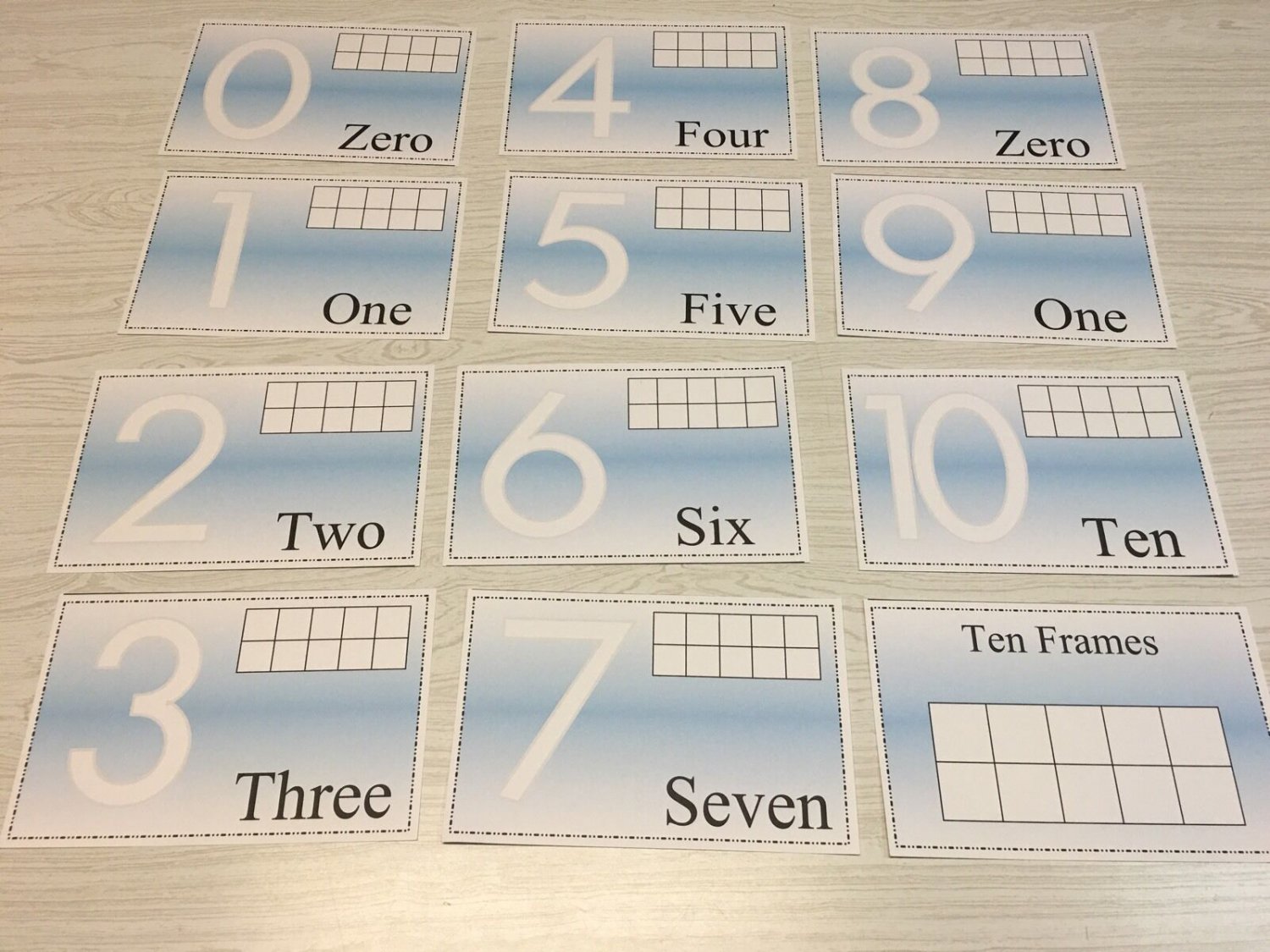 Play-doh Numbers Mats - Dry Erase -Laminated Activity Set - Teaching Supplies