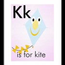 K is for Kite - Art Print Home Decor Wall Art -  Flashcard (frame not included)