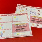 Candy Hearts Valentines  - Set of 12 Learning Mats / Cards - Laminated Activity