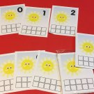 MR. SUNSHINE TEN FRAMES- Laminated Dry Erase cards - Teaching supplies