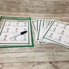 SUBTRACTION  FACTS KIT - 10 Worksheets - with Reusable Dry Erase Pocket