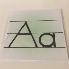 26 Classroom Alphabet  Cards  - ABC Handwriting - Green - Class Decor   8.5X8.5