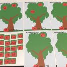 CVC Word Family Tree - Sorting  -  Laminated Mats and 30 Apple  Word cards.