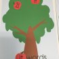 CVC Word Family Tree - Sorting - Laminated Mats and 30 Apple Word cards.