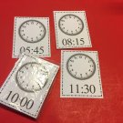 DRY ERASE - LEARN TO WRITE THE TIME CLOCK FACE - 40 LAMINATED   FLASH CARDS