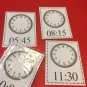 DRY ERASE - LEARN TO WRITE THE TIME CLOCK FACE - 40 LAMINATED   FLASH CARDS