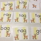 G0AT "AG" WORDS Word Family Match -LAMINATED - Teaching supplies