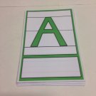 Alphabet letters Cards - Playdoh  wipe-n-write - Laminated card set Preschool