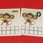 MONKEY TENS FRAMES - Laminated Dry Erase cards - Teaching supplies