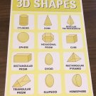 3D Shapes - 13 x19 - Educational posters for Kindergarten or Preschool # 3D Shapes - 13 x19 - Educational posters for Kindergarten or Preschool #