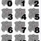 Elephant - Numbers 0-31 Pocket Chart Cards or Calendar Learning Resource - Math Elephant - Numbers 0-31 Pocket Chart Cards or Calendar Learning Resource - Math