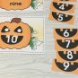 Jack O Lantern - Number Match Pumpkins - Laminated Activity - Teaching Supplies#