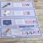 Three Letter Blends - 48 Picture Strips with Movable Letters Montessori