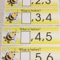 Honey Bee - Numbers - What comes next ? - 21 Laminated cards Activity Set