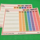 10 Pack - Dry Erase Chore Chart for Kids, Reward Chart , 11x8.5"