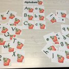 Apple Themed  Alphabet Cards - 53 Laminated Card Set- Pre-school- Kindergarten