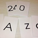 LAMINATED - Classrom Flashcard Set -  78  Large Flash Cards - ABC & NUMBERS