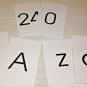 LAMINATED - Classrom Flashcard Set - 78 Large Flash Cards - ABC & NUMBERS