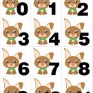 Rabbit - Numbers 0-31 Pocket Chart Cards or Calendar Learning Resource - Math