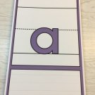 Alphabets letters Cards - Playdoh  lowercase wipe-n-write - Laminated card set
