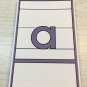 Alphabets letters Cards - Playdoh lowercase wipe-n-write - Laminated card set