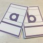 Alphabets letters Cards - Playdoh lowercase wipe-n-write - Laminated card set