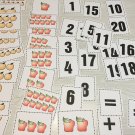Apple & Oranges Math -Laminated Cards Set Counting. 1-20 Addition Preschool K1 Apple & Oranges Math -Laminated Cards Set Counting. 1-20 Addition Preschool K1