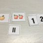 Apple & Oranges Math -Laminated Cards Set Counting. 1-20 Addition Preschool K1