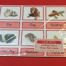 Our Pets - Zoology Series - Montessori 3 Three Part Card - (PRINTED) DIY Sets