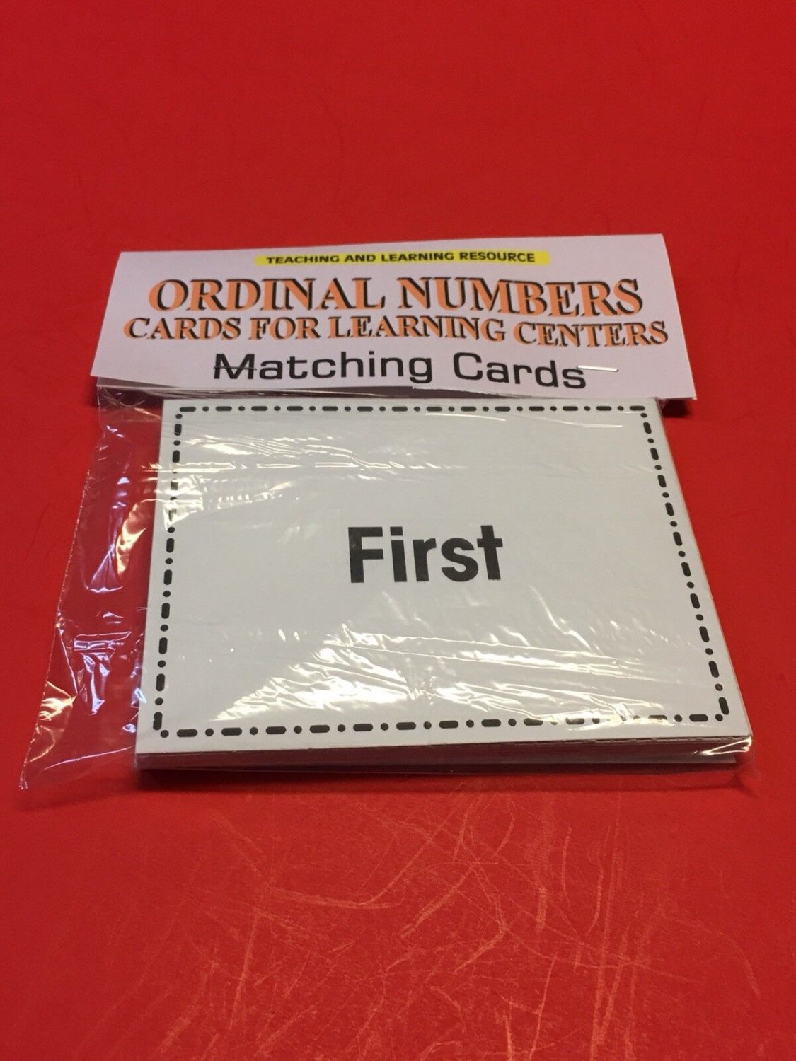 Ordinal Numbers - Cards for Learning Centers - Matching Cards