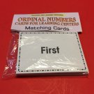 Ordinal Numbers - Cards for Learning Centers - Matching Cards