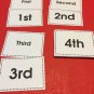 Ordinal Numbers - Cards for Learning Centers - Matching Cards
