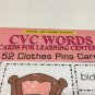 CVC Words - Cards for Learning Center 52 Cards - Pre-k Teaching supplies