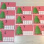 Christmas Tree Count - Dry Erase - Laminated Activity Set - Teaching Supplies