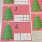 Christmas Tree Count - Dry Erase - Laminated Activity Set - Teaching Supplies