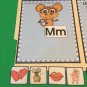 Mimi Monkey - Letter Mm - DIY File Folder game - Printed / Uncut