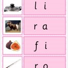 PINK SERIES | Montessori Activity - Ending Sounds | Educational Material -Custom