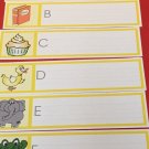 Montessori style - Pre-Reading TRACING ALPHABETS WIPE WRITER Laminated  set