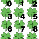 Clover - Numbers 0-31 Pocket Chart Cards or Calendar Learning Resource - Math Clover - Numbers 0-31 Pocket Chart Cards or Calendar Learning Resource - Math