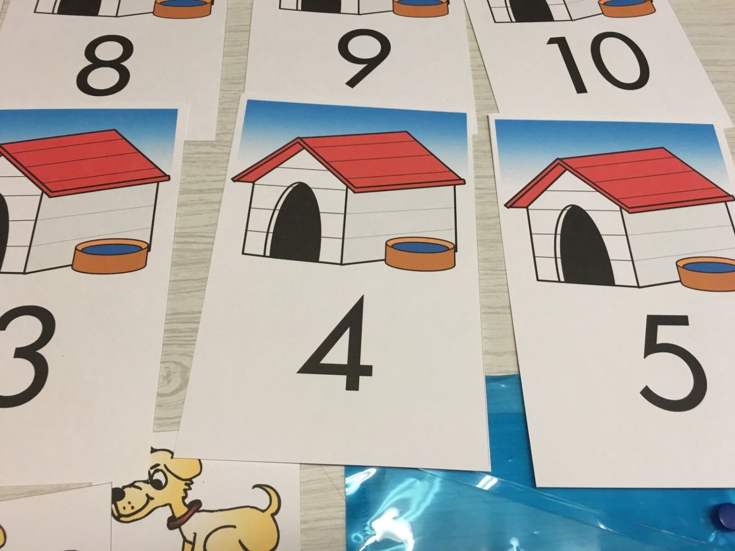 My Dog House Learning Center- Math Mats MATS - Laminated Mats